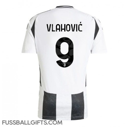 Juventus Dusan Vlahovic #9 Fußballbekleidung Heimtrikot 2024-25 Kurzarm